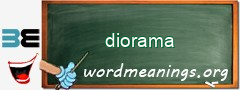 WordMeaning blackboard for diorama